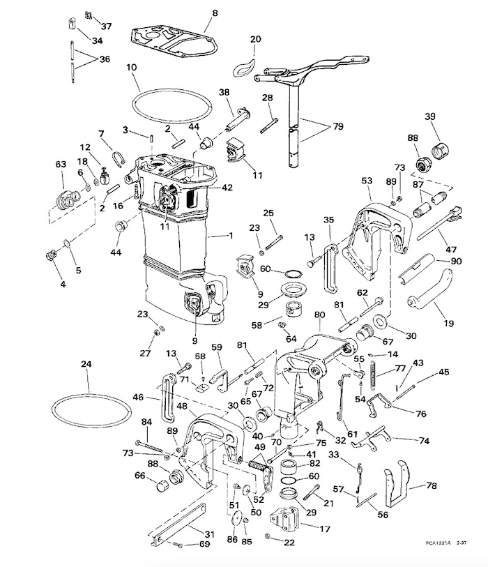johnson outboard parts diagram
