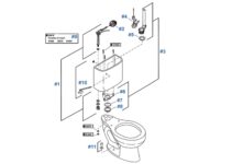Kohler Toilet Tank Parts Diagram & Details